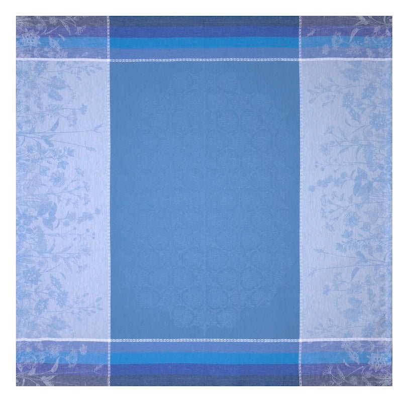 Instant Bucolique Blue Tablecloths by Le Jacquard Français