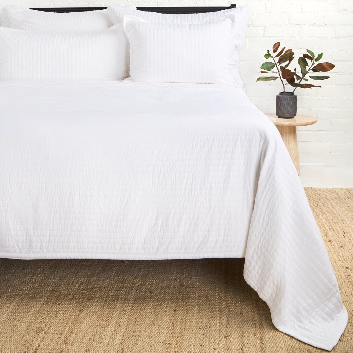 Carlyle White Bedding by Pom Pom at Home