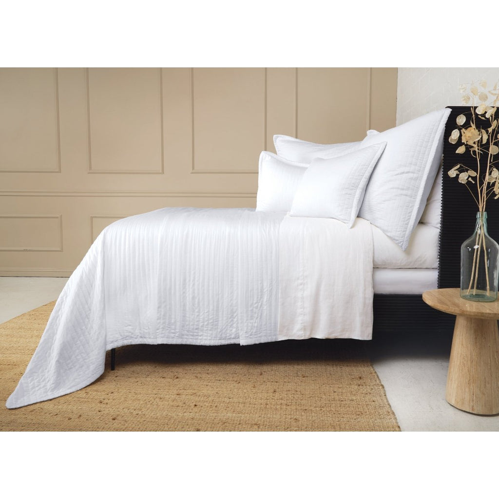 Carlyle White Bedding by Pom Pom at Home