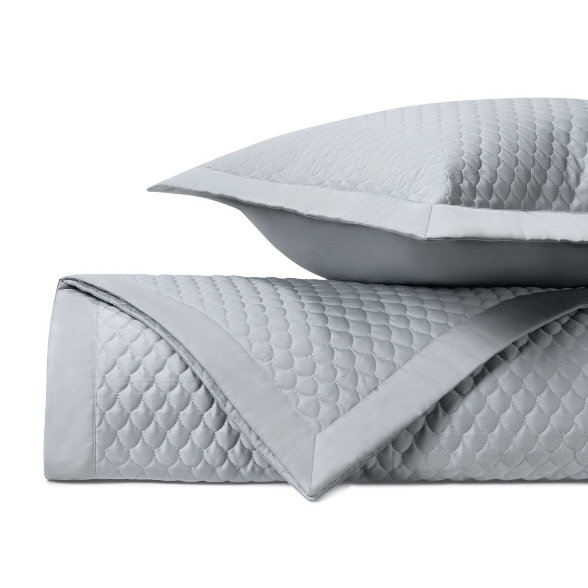 Raindrop Quilted Blue Gray by Home Treasures