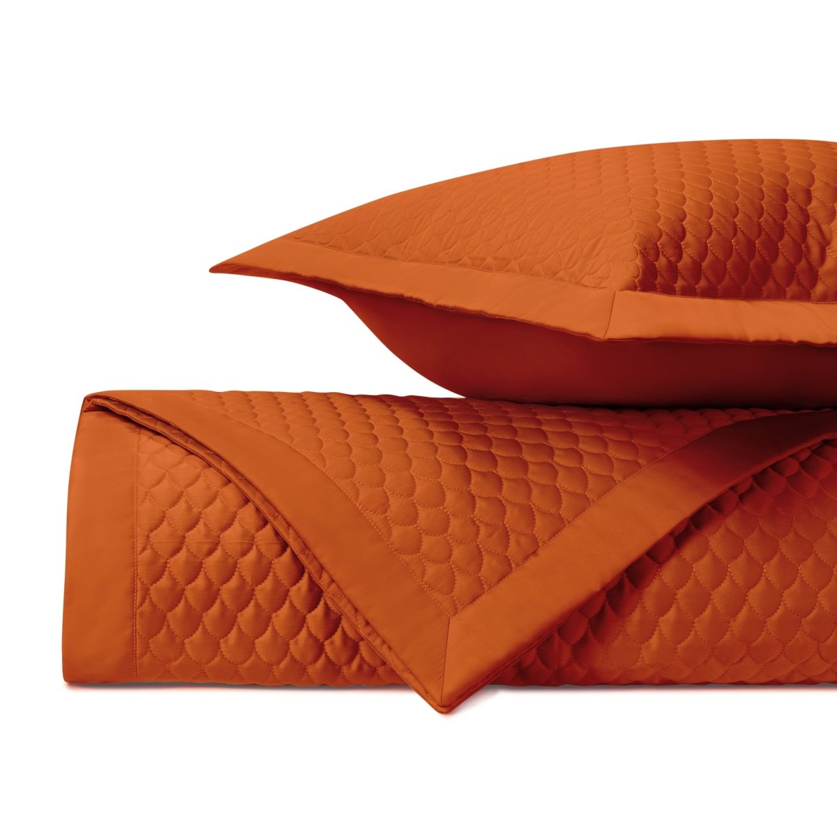 Raindrop Quilted Clementine by Home Treasures