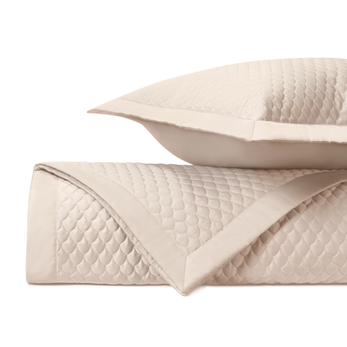 Raindrop Quilted Ecru by Home Treasures