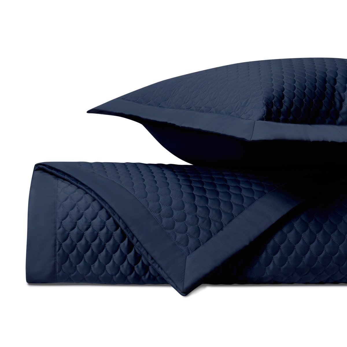 Raindrop Quilted Navy Blue by Home Treasures