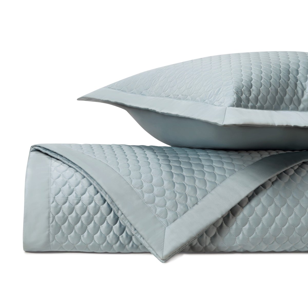 Raindrop Quilted Sion Blue by Home Treasures