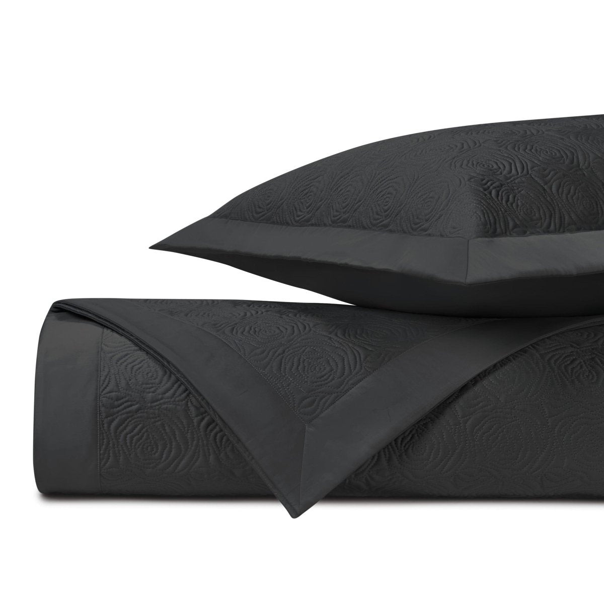 Roses Quilted Black by Home Treasures