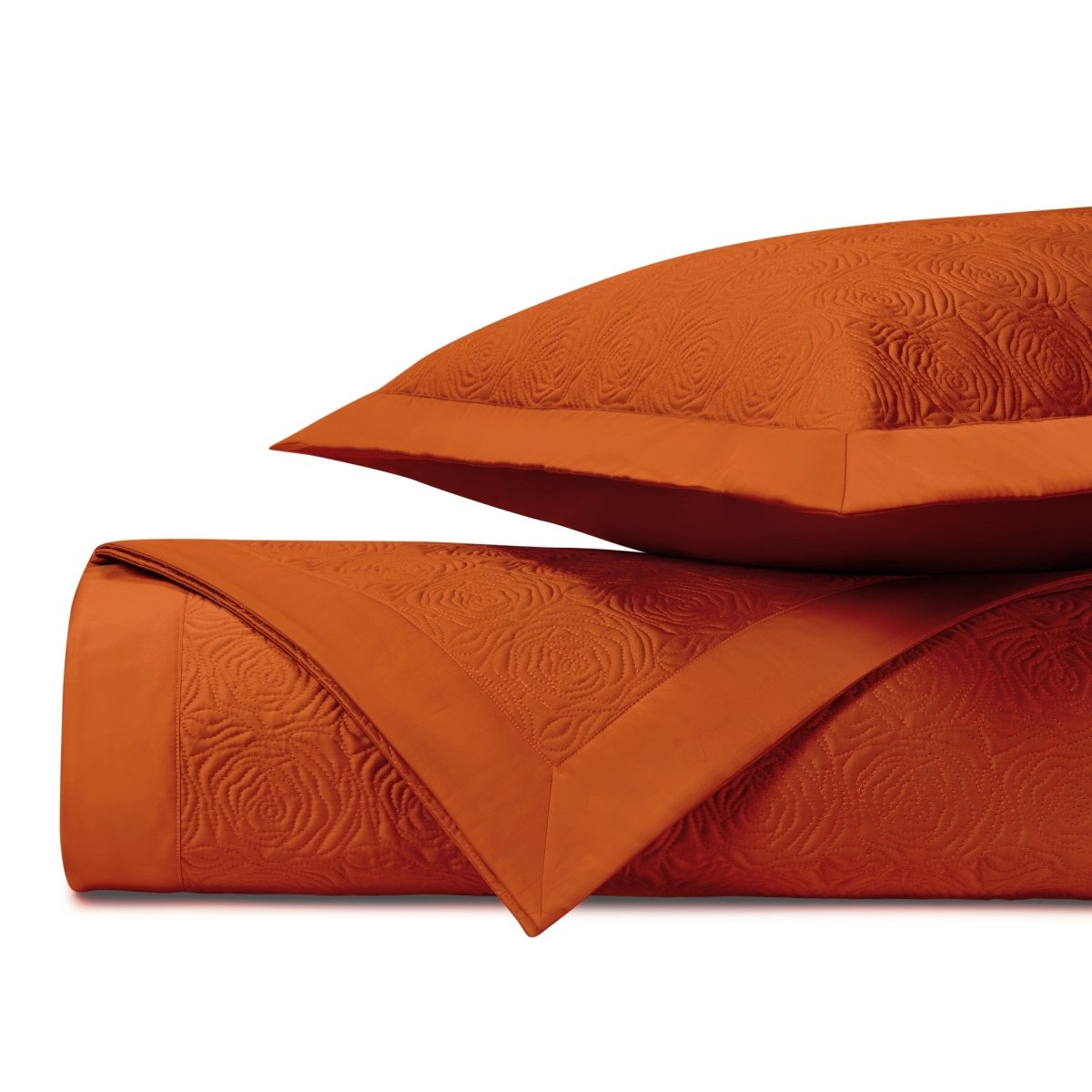 Roses Quilted Clementine by Home Treasures