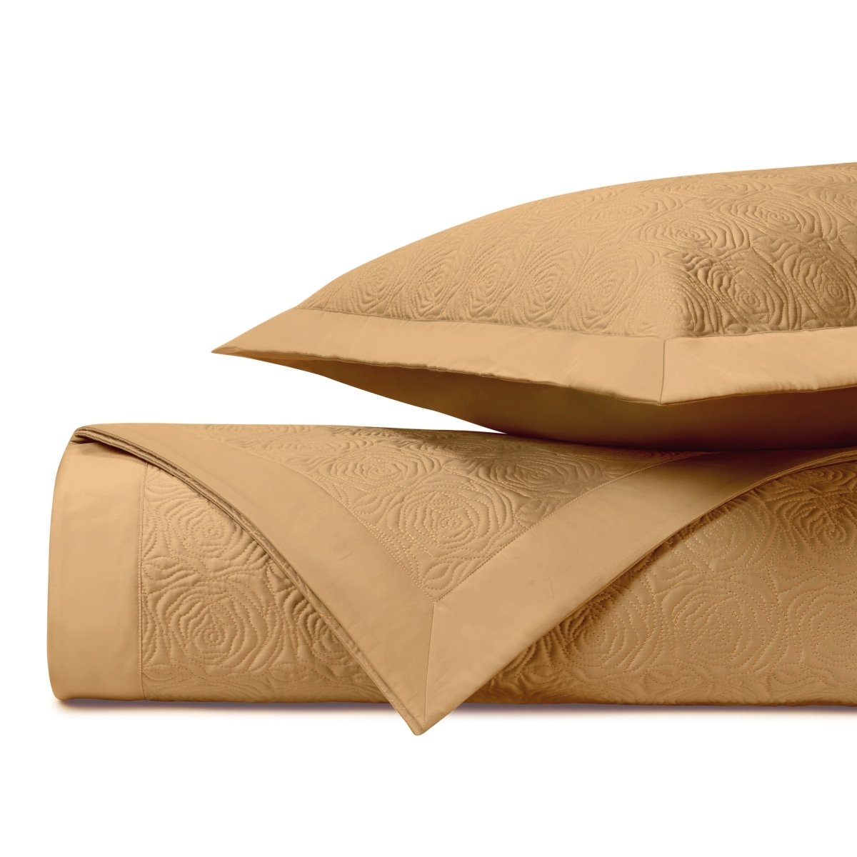 Roses Quilted Gold by Home Treasures