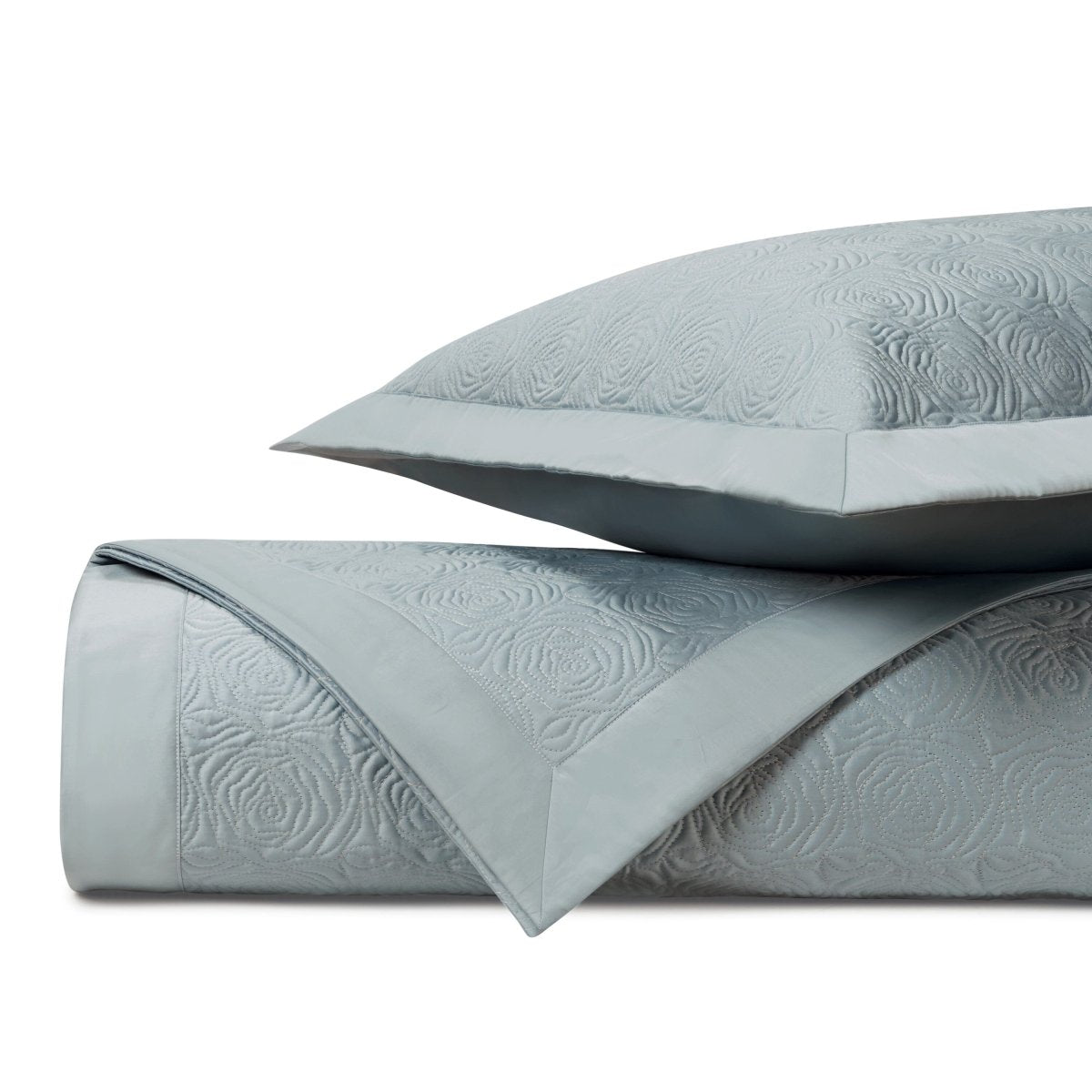 Roses Quilted Sion Blue by Home Treasures