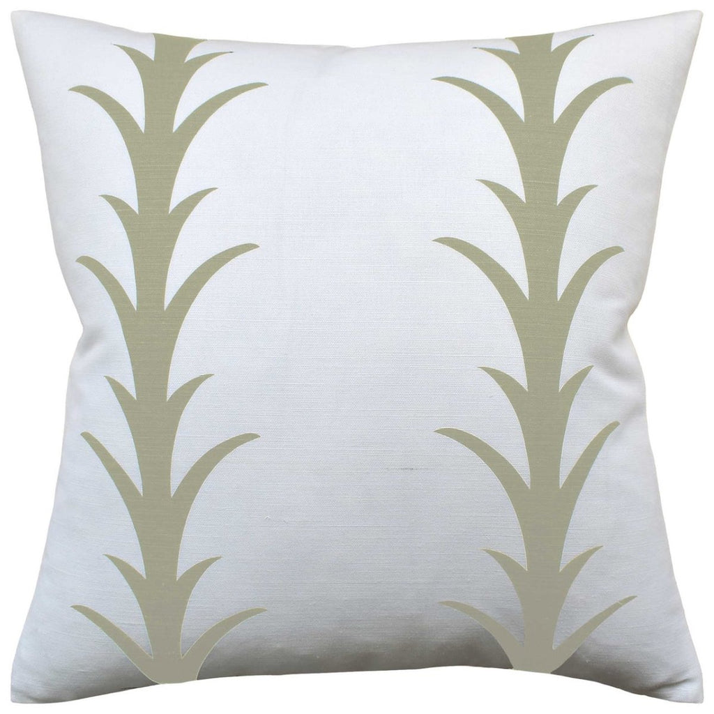 Acanthus Stripe Sand Decorative Pillows by Ryan Studio