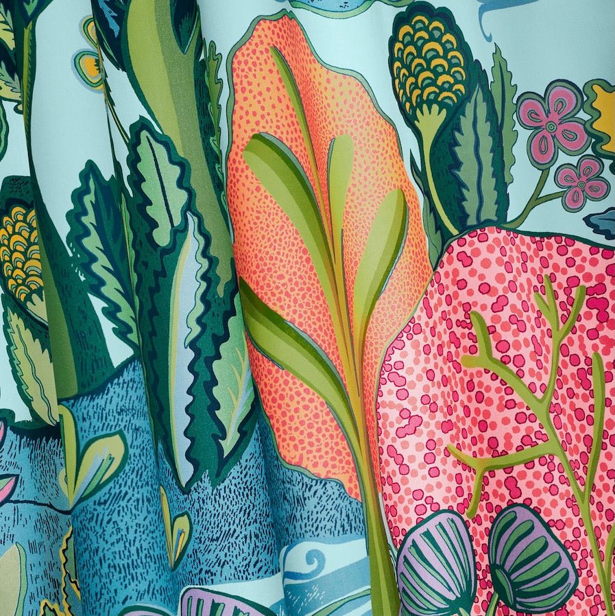 Albero Tangerine and Turquoise Decorative Pillow Ryan Studio