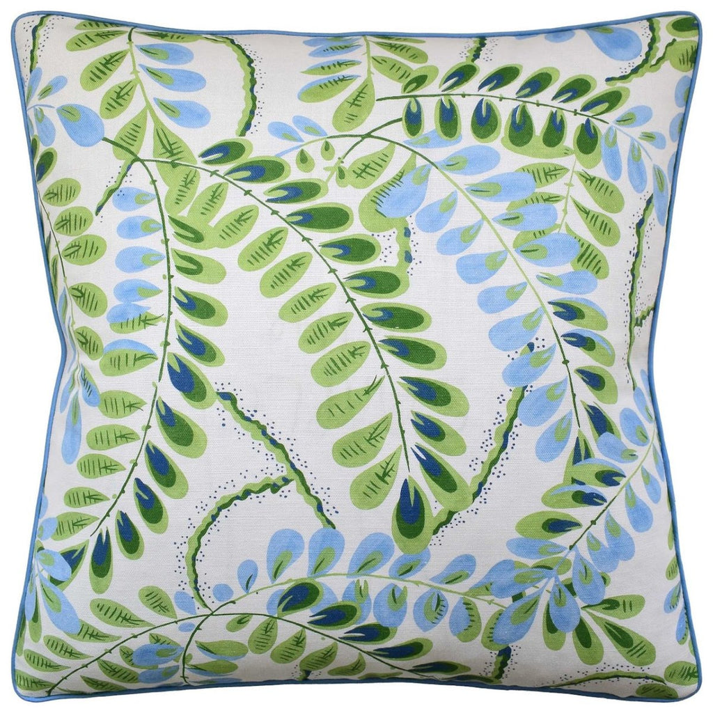 Augusta Blue and Green Decorative Pillow by Ryan Studio