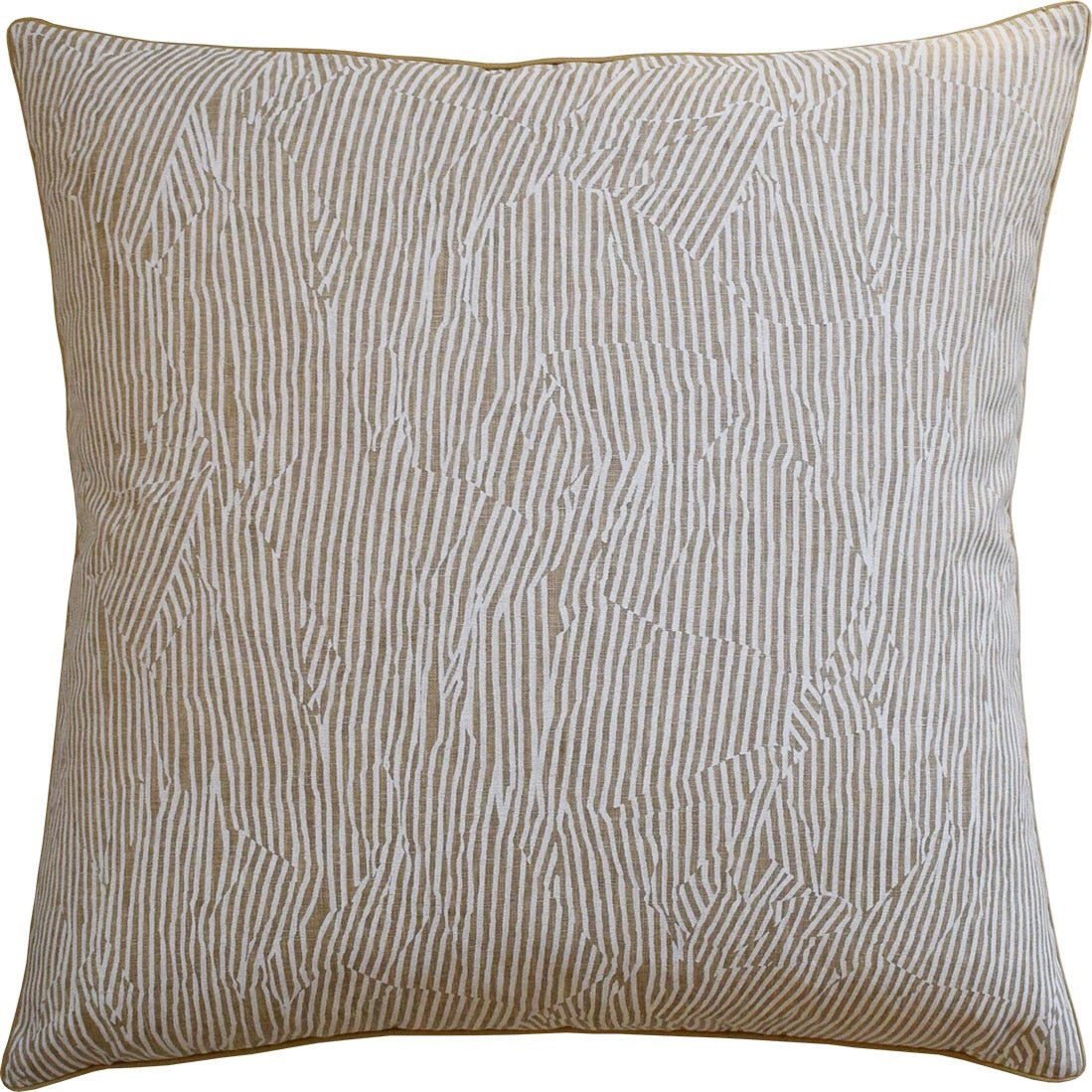 Avant Linen and Off-White Decorative Pillow by Ryan Studio