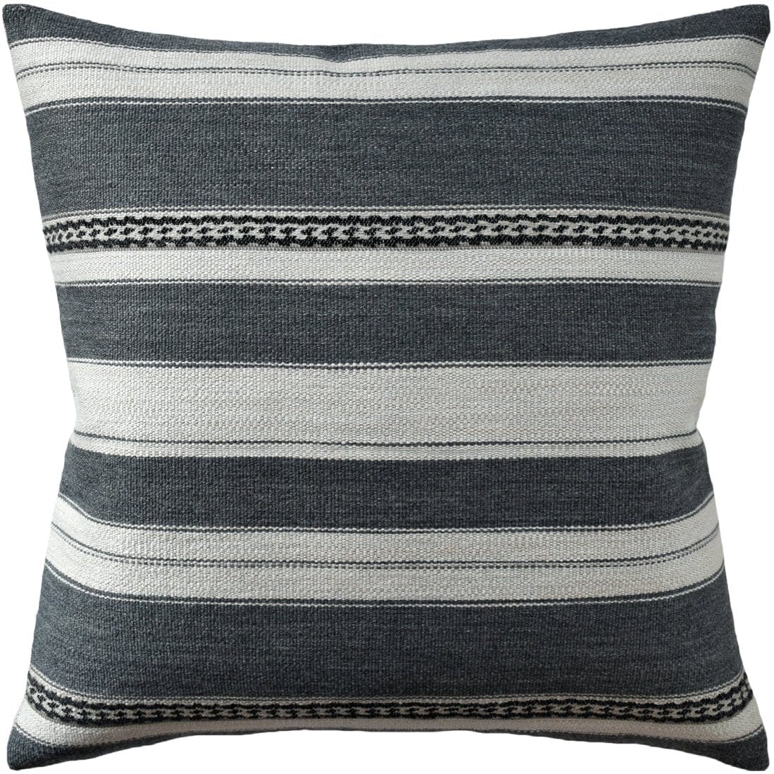 Entonto Stripe Grey Pillow by Ryan Studio