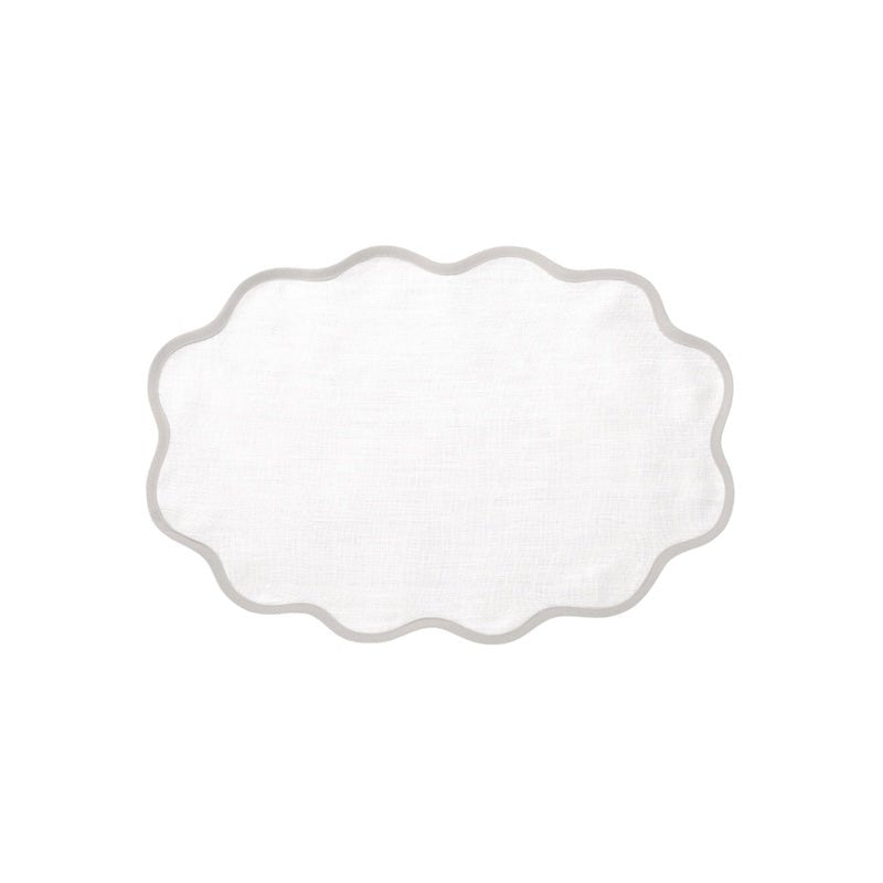 Scallop Edge Oval Placemats by Matouk