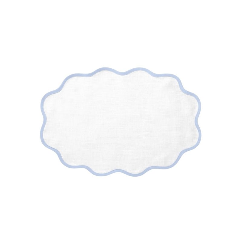 Scallop Edge Oval Placemats by Matouk