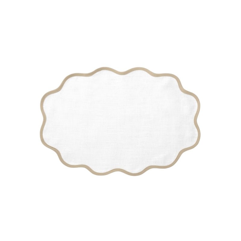 Scallop Edge Oval Placemats by Matouk