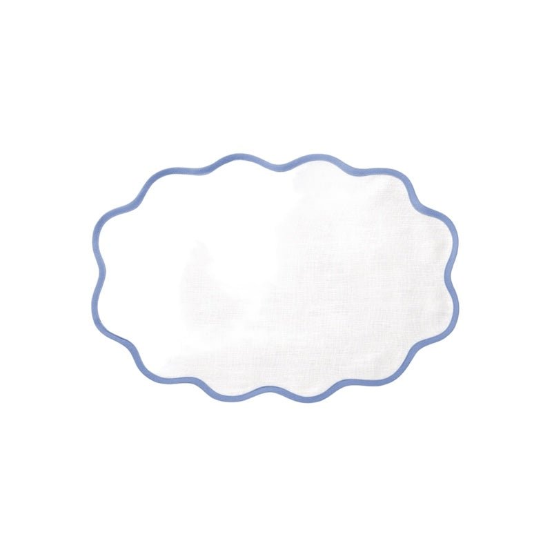 Scallop Edge Oval Placemats by Matouk