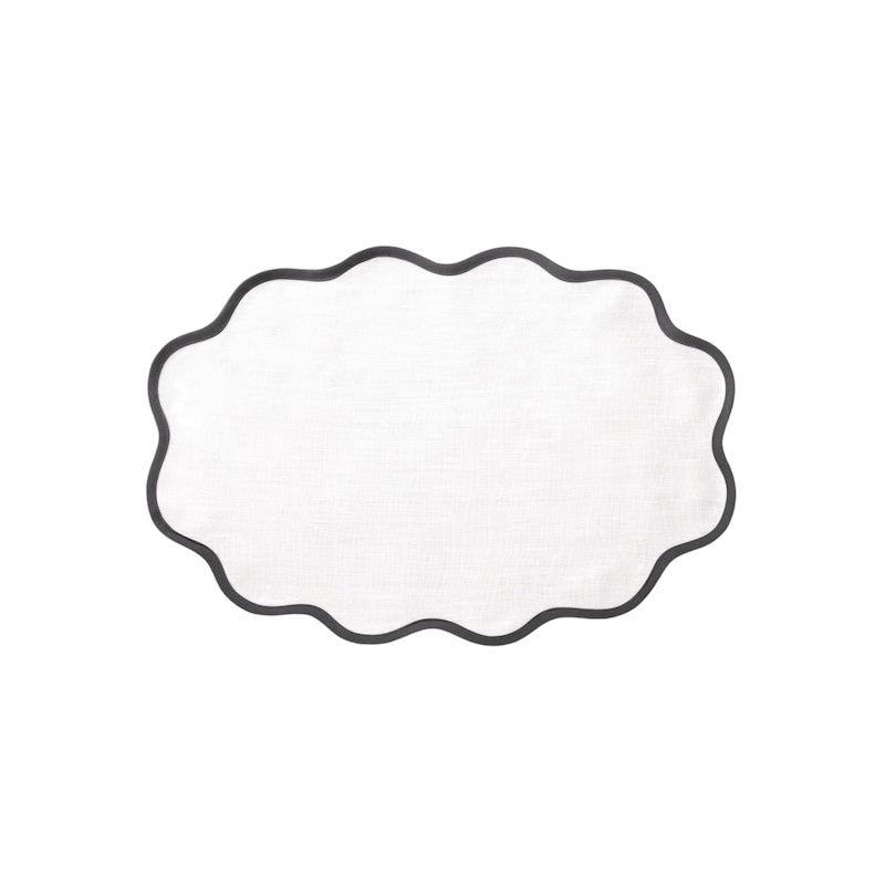 Scallop Edge Oval Placemats by Matouk