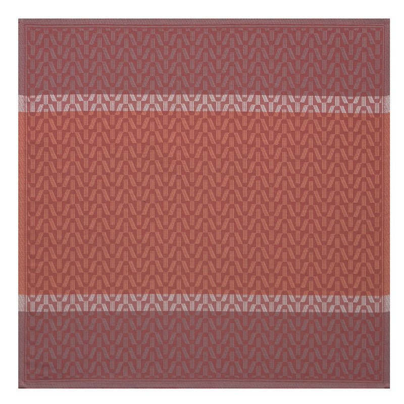 veine graphique red napkin by Le Jacquard Francais