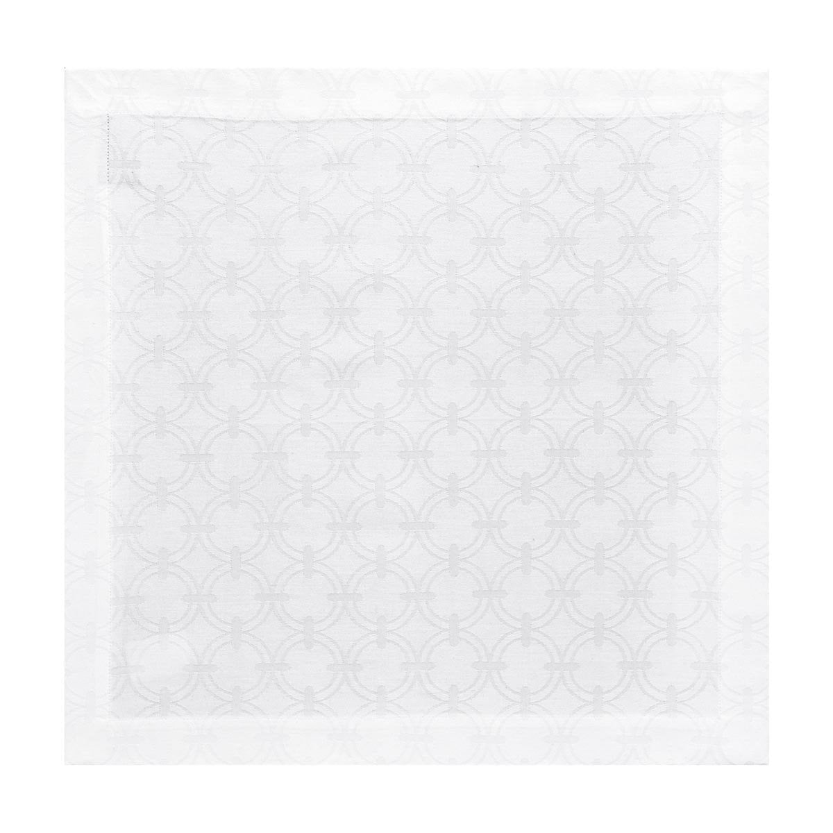 Anneaux White Table Linen by Le Jacquard Français