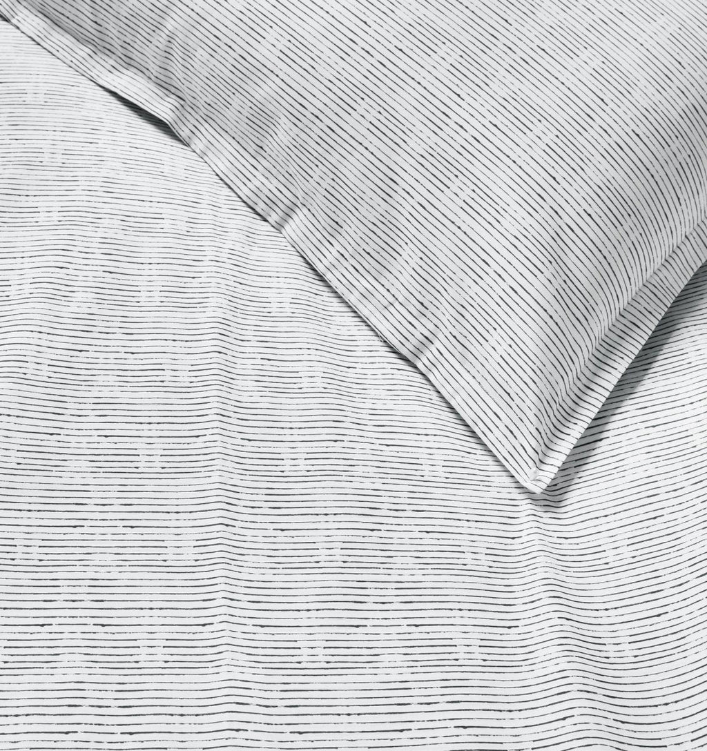 Arzano White and Black Bedding by Sferra Linens