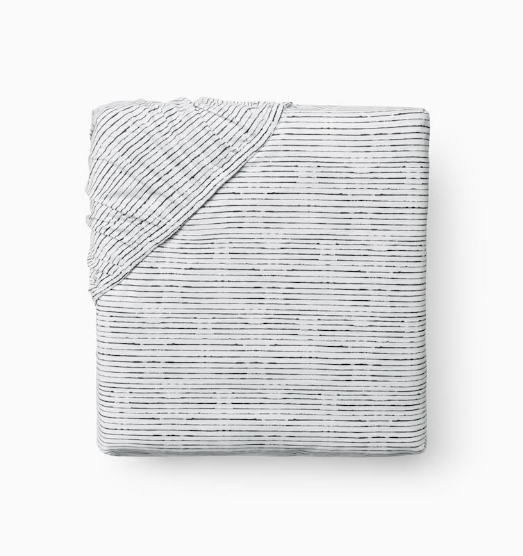 Arzano White and Black Bedding by Sferra Linens