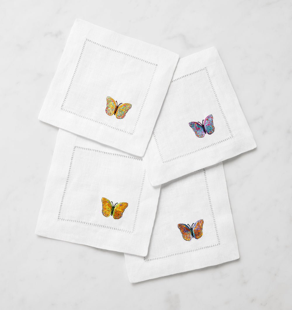 Bordano Cocktail Napkins Set of 4 by Sferra