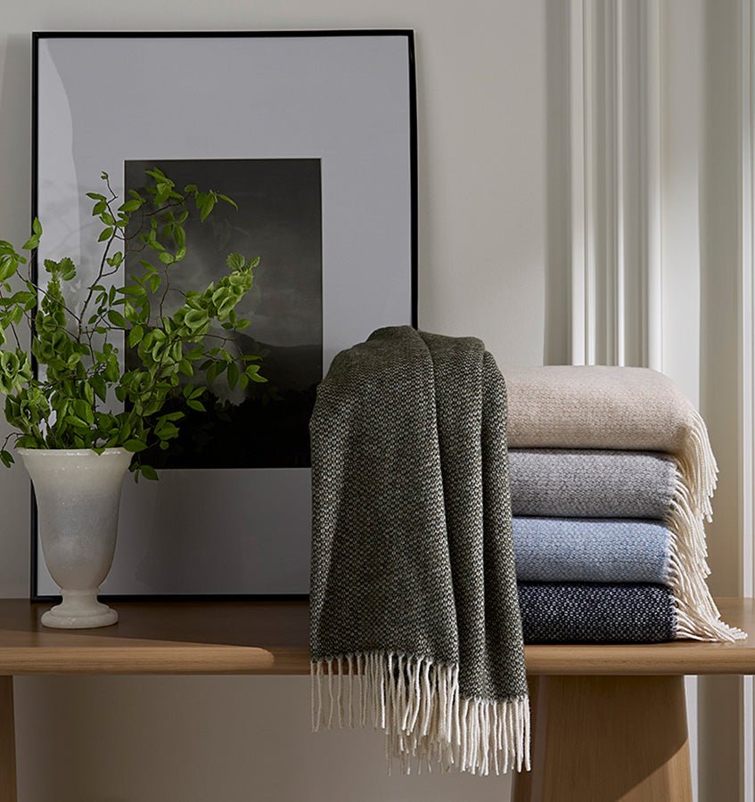 Cervino Wool & Cashmere Throws by Sferra Linens