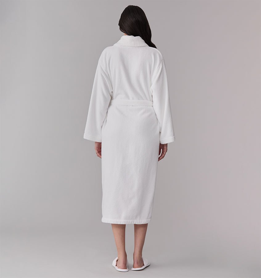 Cielo White Bathrobe by Sferra Linens