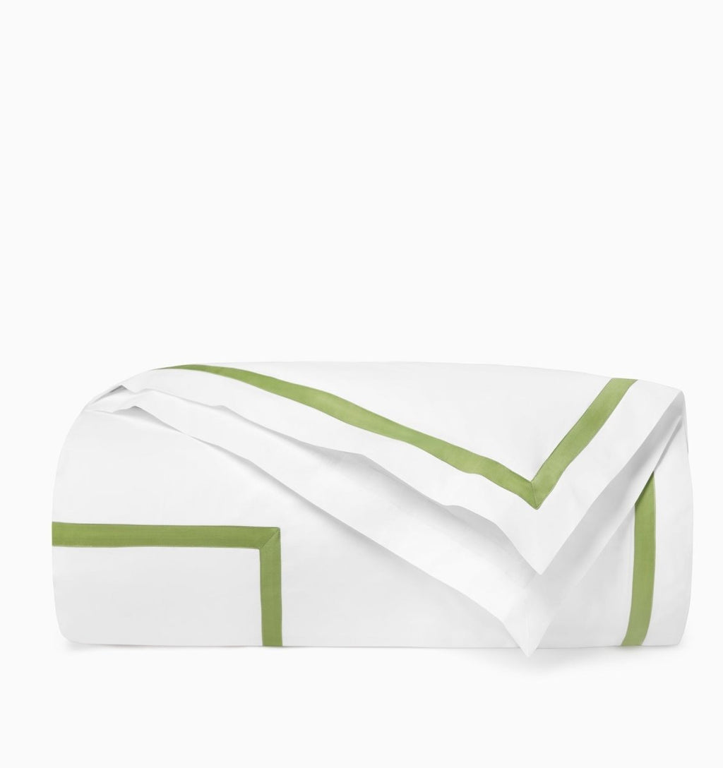 Estate Bedding in White and Apple Green by Sferra