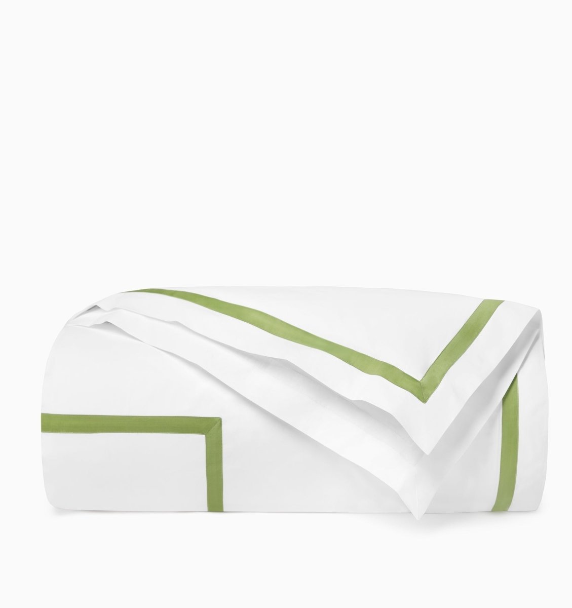 Estate Bedding in White and Apple Green by Sferra