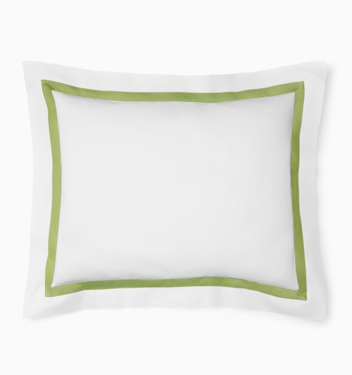 Estate Bedding in White and Apple Green by Sferra