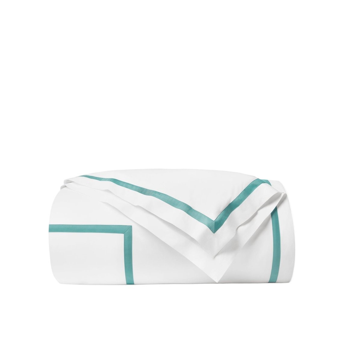 Estate Bedding in White and Aqua by Sferra Linens