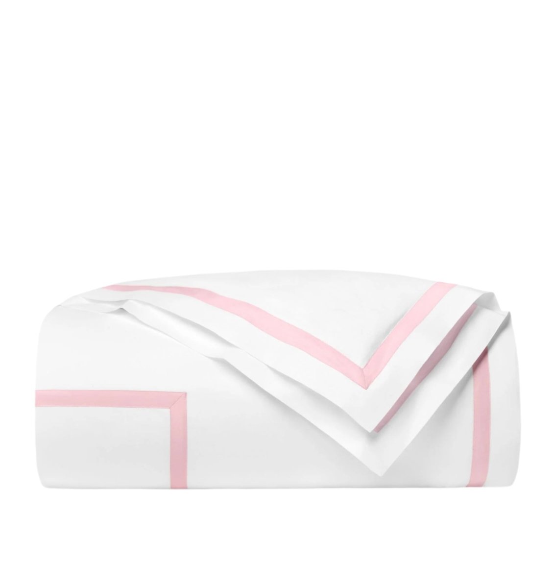 Estate Bedding in White and Carnation Pink by Sferra