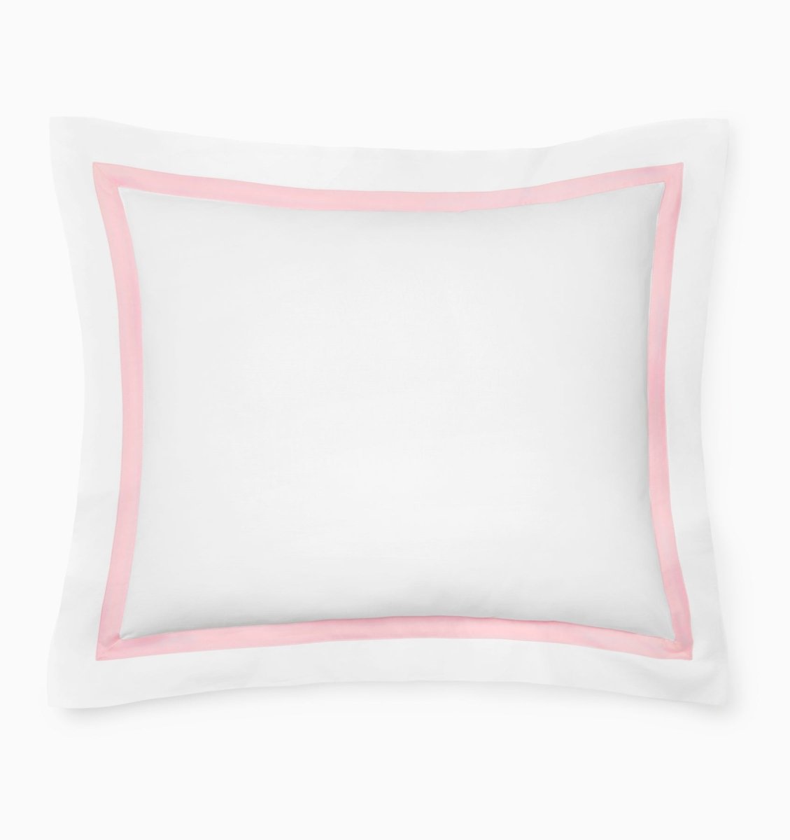 Estate Bedding in White and Carnation Pink by Sferra