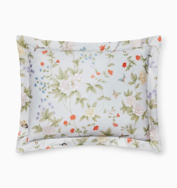 Luoyang Garden Sky Bedding by Sferra x Scalamandré