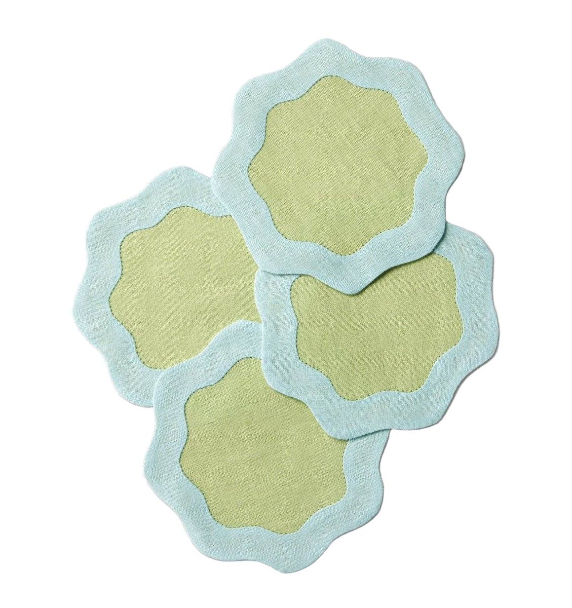 Ondulato Cocktail Napkins Set of 6 by Sferra