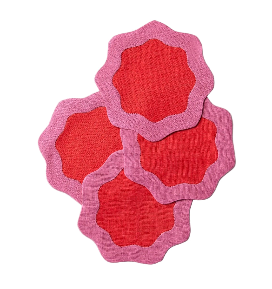 Ondulato Cocktail Napkins Set of 6 by Sferra