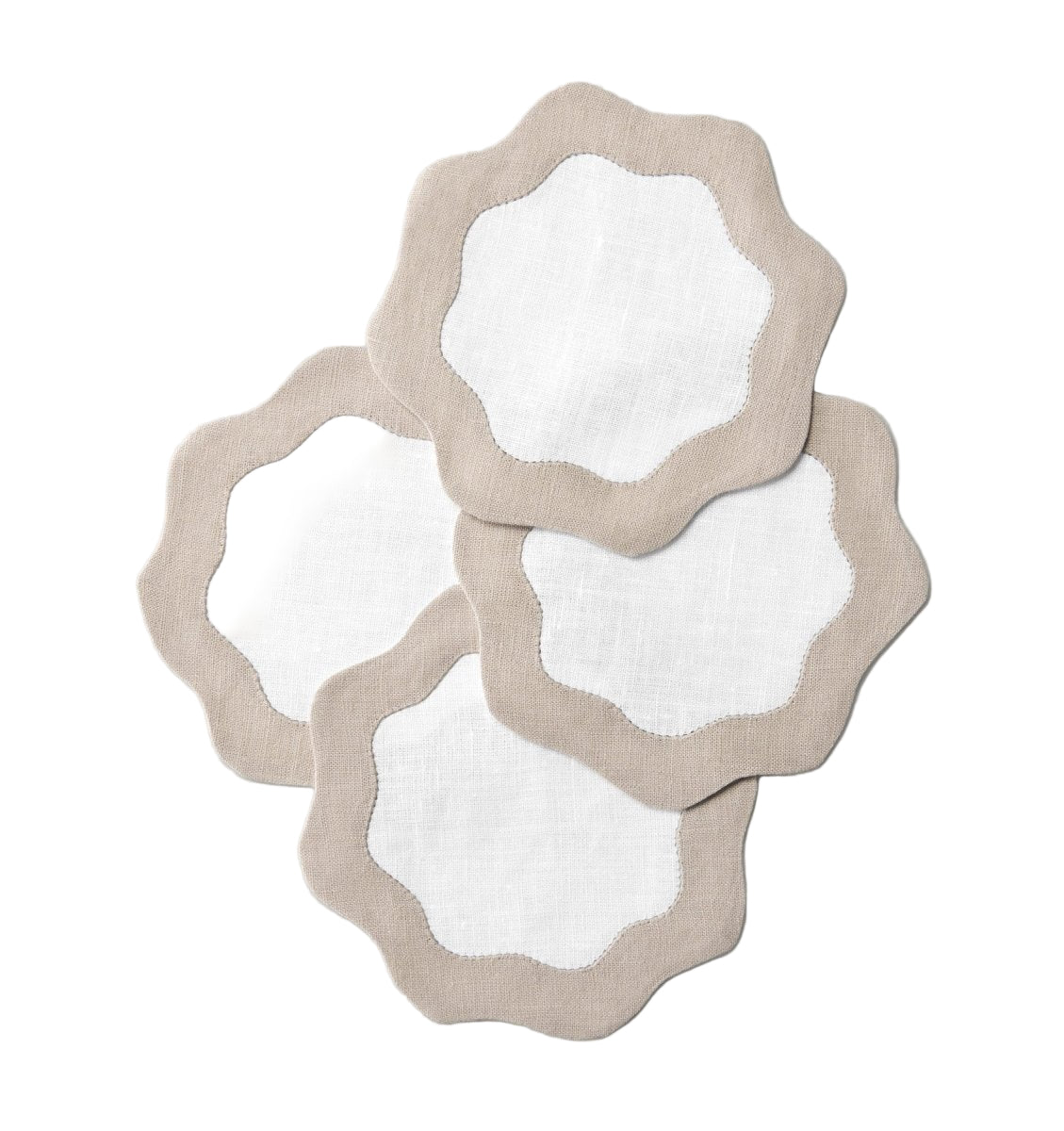 Ondulato Cocktail Napkins Set of 6 by Sferra