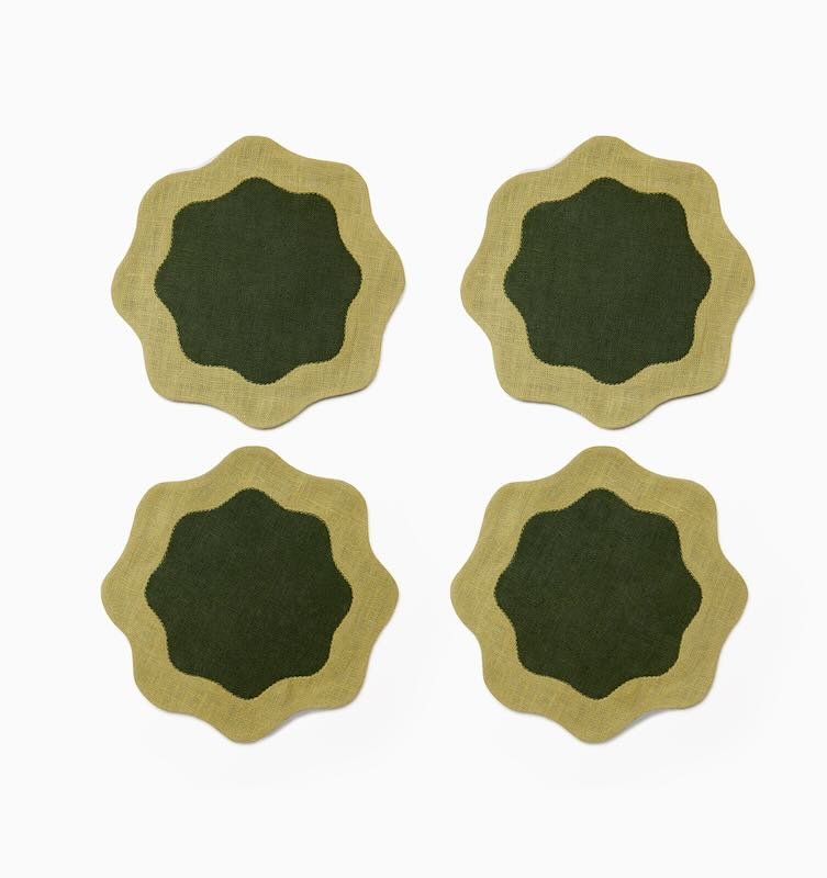 Ondulato Cocktail Napkins Set of 6 by Sferra