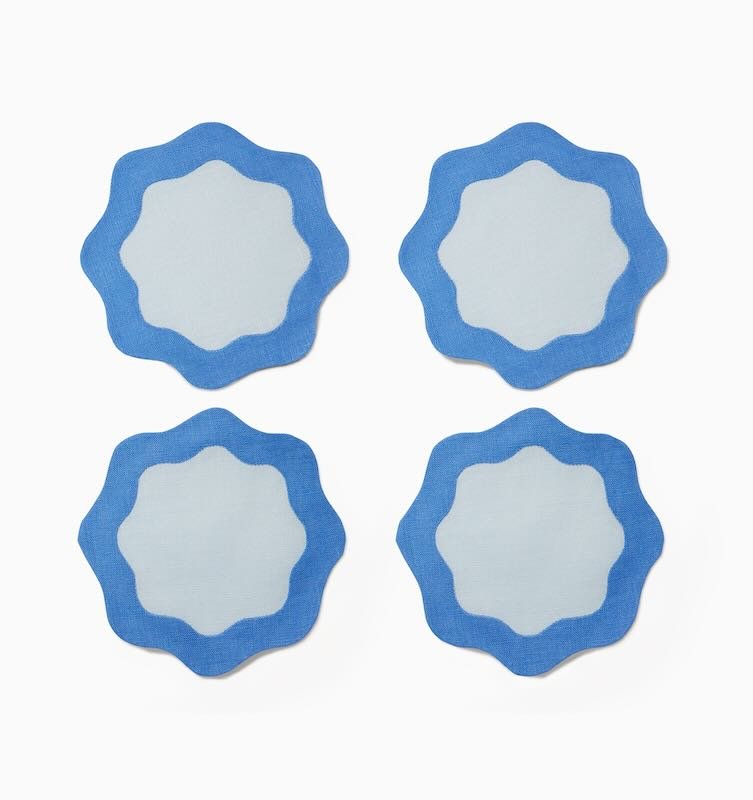 Ondulato Cocktail Napkins Set of 6 by Sferra