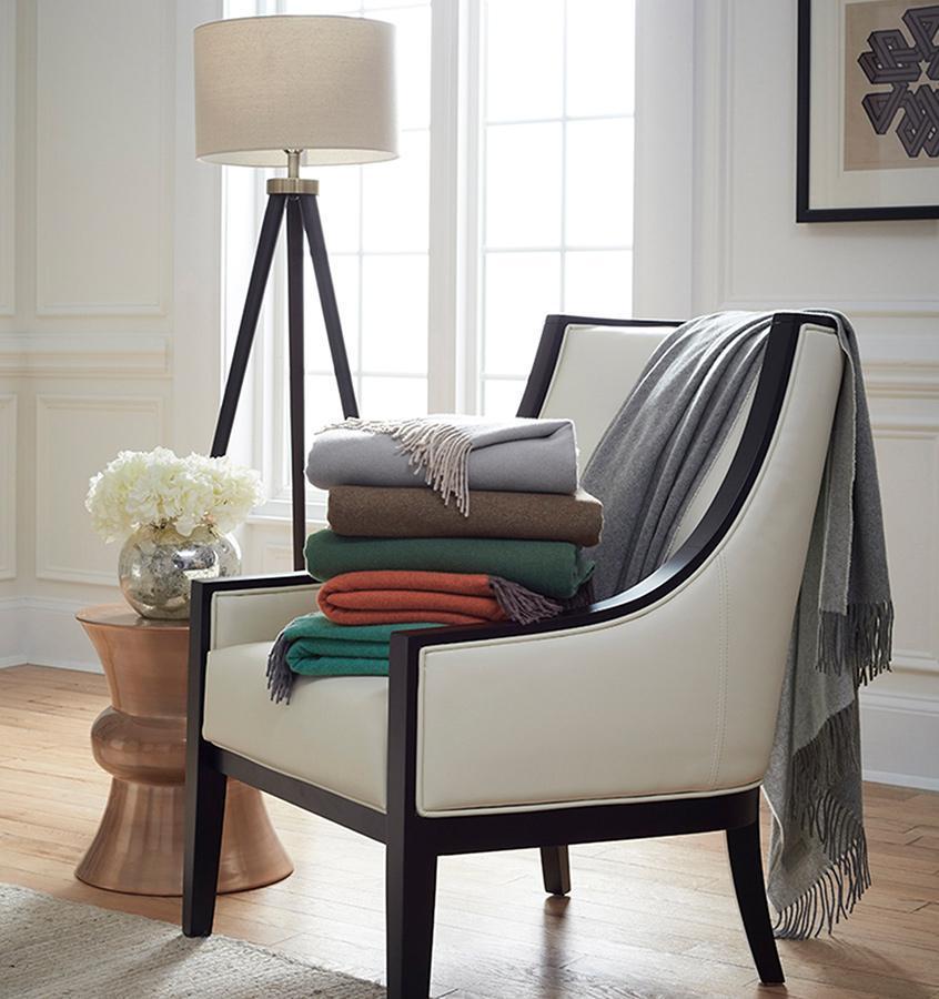 Renna Grey Throw by Sferra