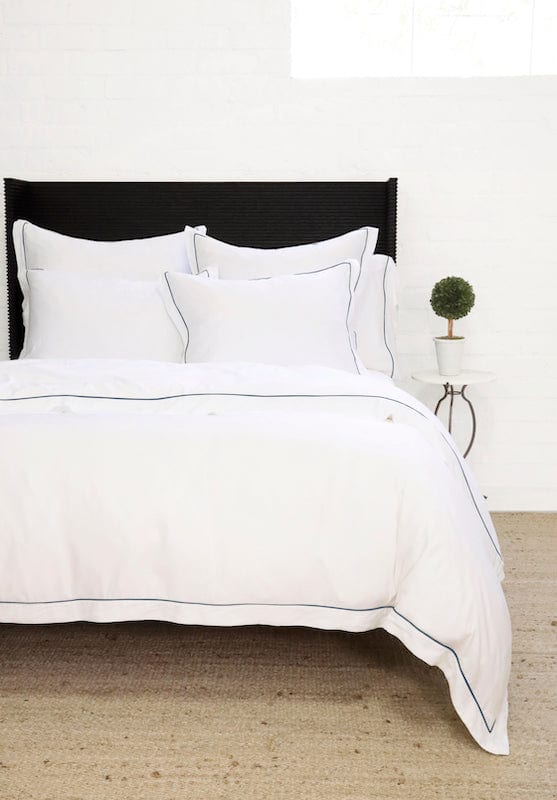 Sheena Navy Blue Bamboo Bedding by Pom Pom at Home