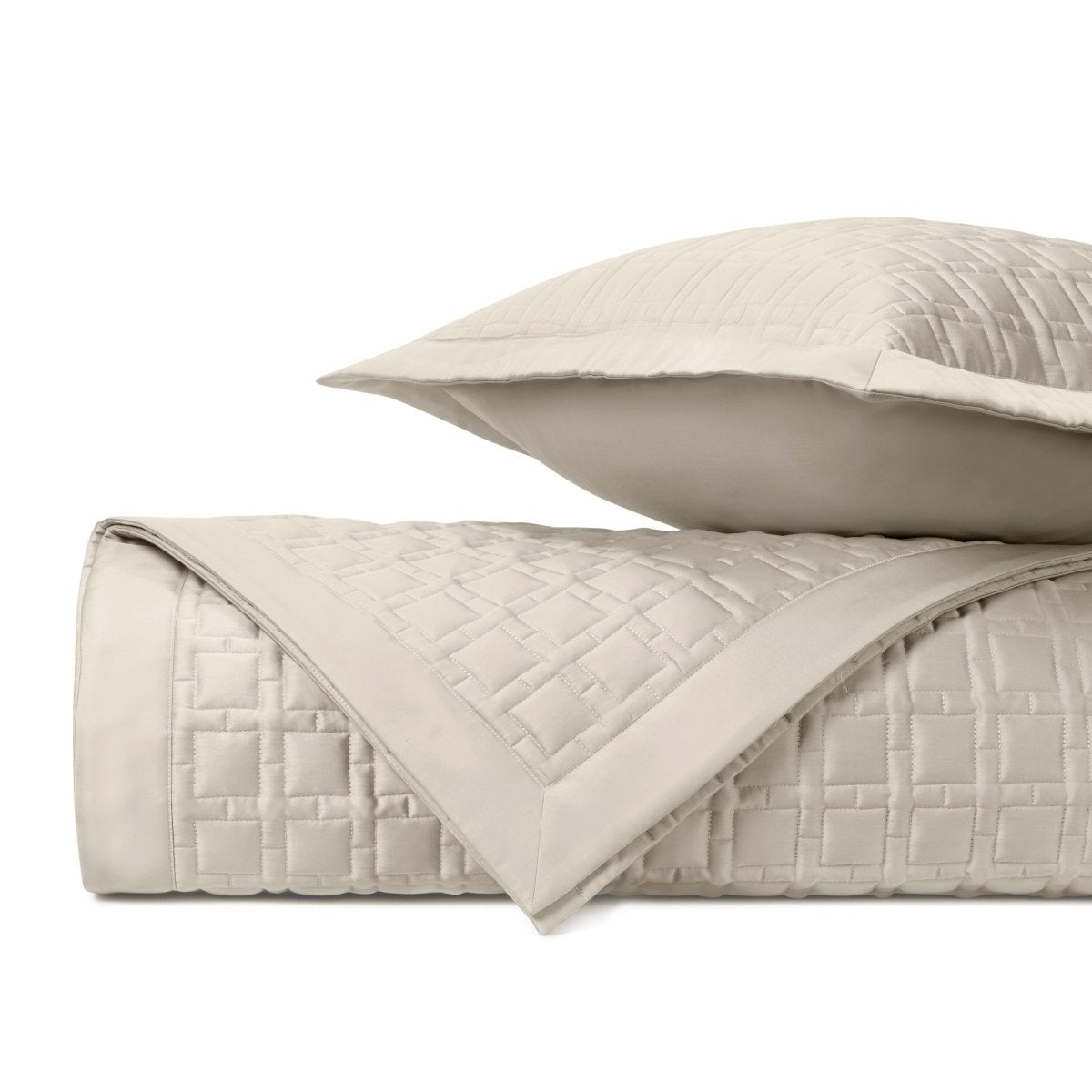 Square Quilted Khaki by Home Treasures