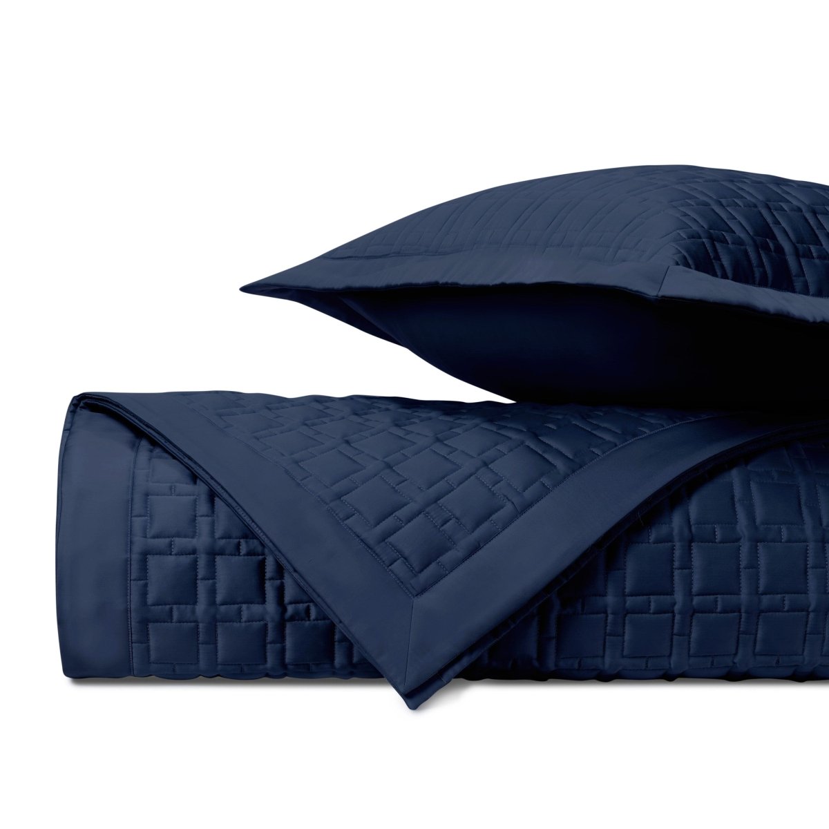 Square Quilted Navy Blue by Home Treasures