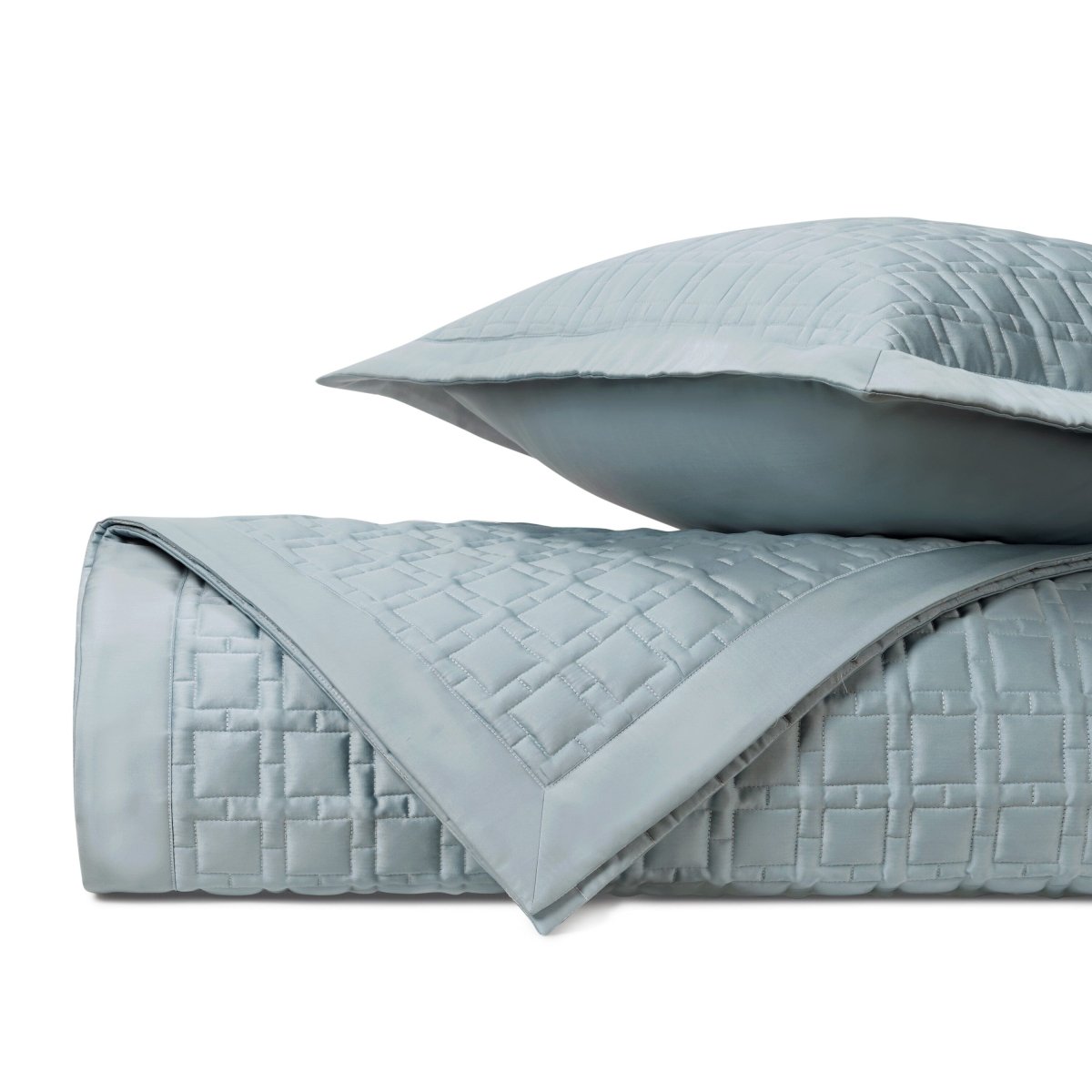 Square Quilted Sion Blue by Home Treasures