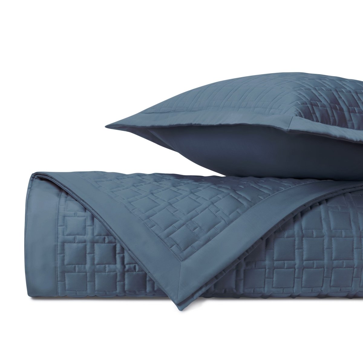 Square Quilted Slate Blue by Home Treasures