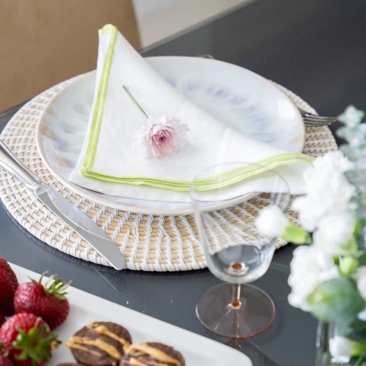 Tahiti White Placemats by Mode Living