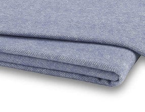 Italian Herringbone Chambray Throw by Lands Downunder