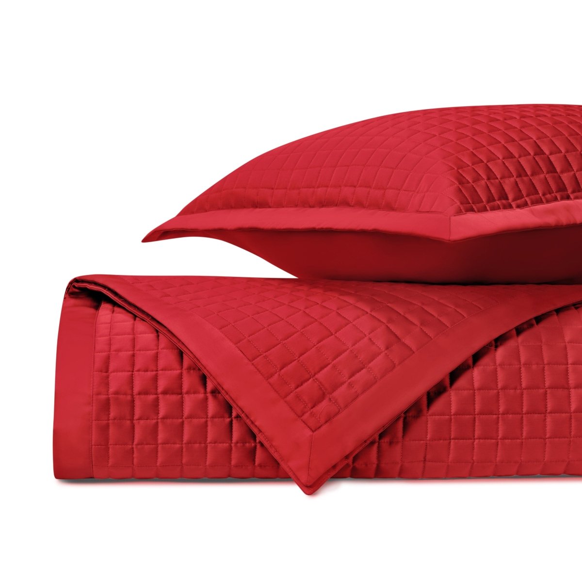 Time Square Quilted Bright Red by Home Treasures